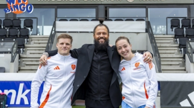 Foto met WK Bingo logo